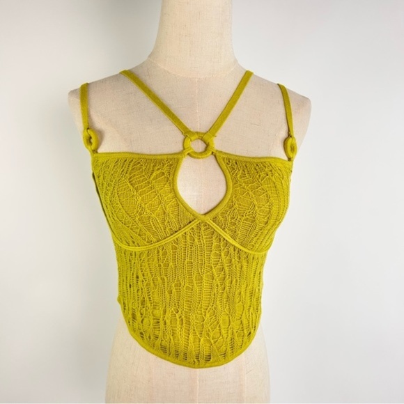 Danielle Guizio NY Sz S Multi Strap Open Knit Tank Top - Picture 2 of 7